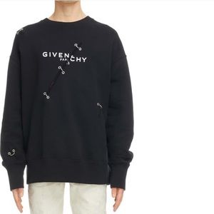 Givenchy -Trompe I’Oeil logo ring sweater